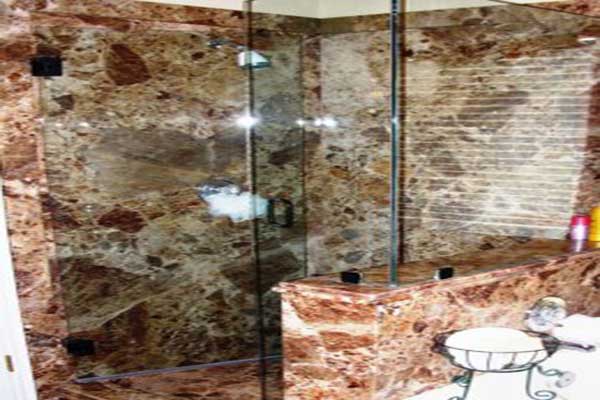 The Look of Granite Bathroom Walls without the High Costs