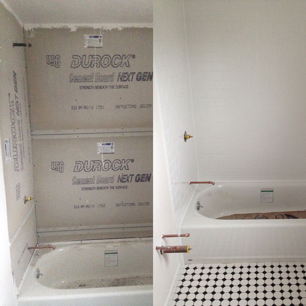 Before and After Tub Renovation